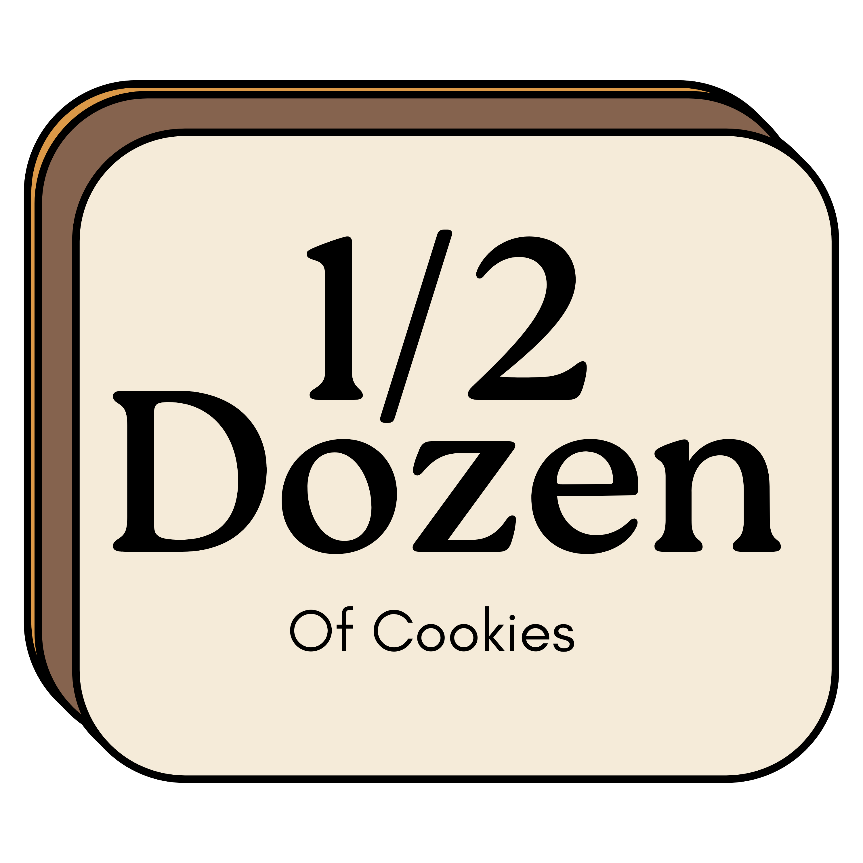 1/2 Dozen (Six Cookies)
